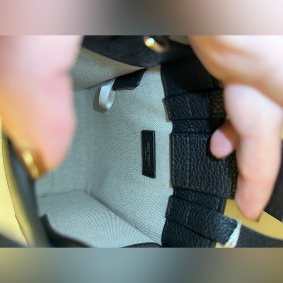 Jimmy Choo Black Leather Top Handle Mini Tote Bag, NWT AND DUSTBAG - Picture 4 of 8